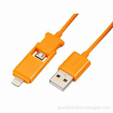 Multifunction Data Cables for Samsung, HTC, Sony, I5, Made of TPE Material